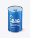 Matte Tin Can Mockup