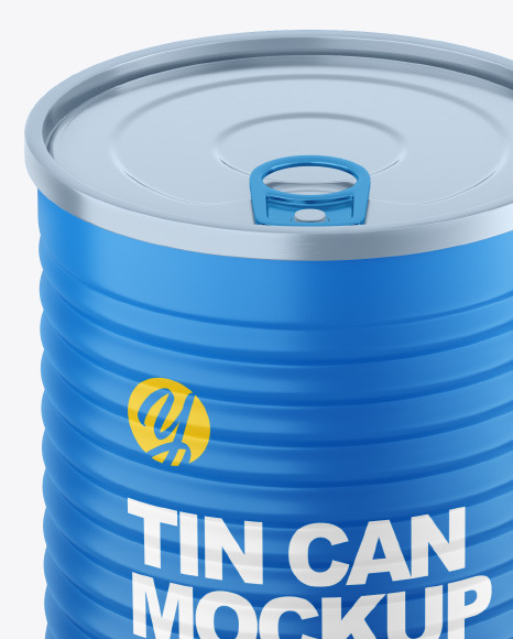 Matte Tin Can Mockup