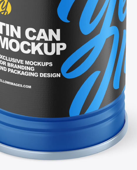 Matte Tin Can Mockup