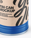 Matte Tin Can Mockup