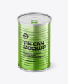 Metallic Tin Can Mockup