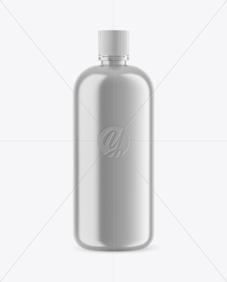 Metallic Bottle Mockup