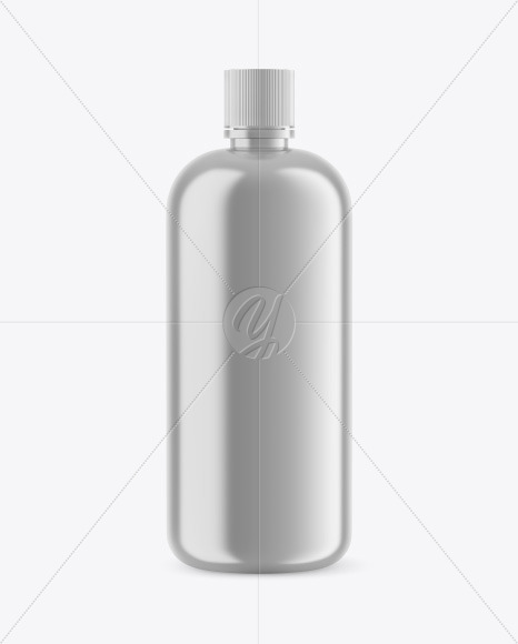 Metallic Bottle Mockup