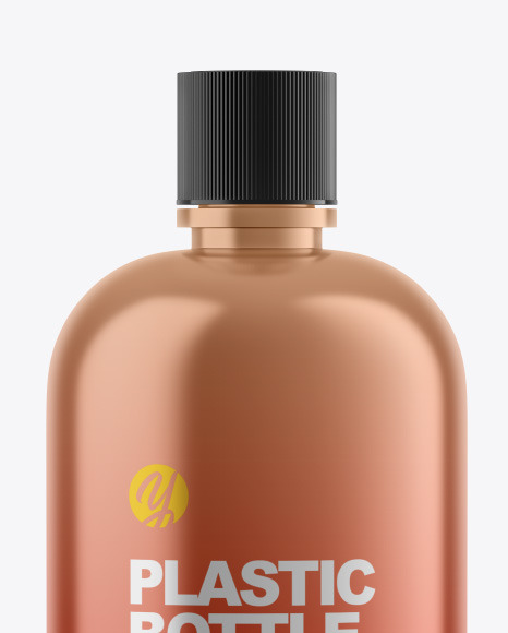 Metallic Bottle Mockup