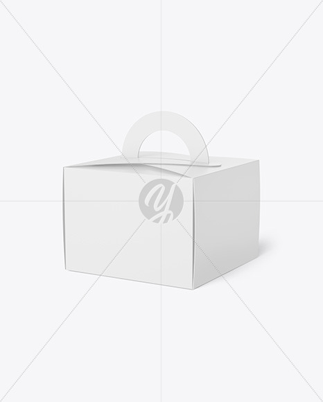 Paper Box w/ Handle Mockup