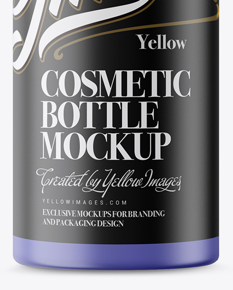 Matte Cosmetic Bottle Mockup