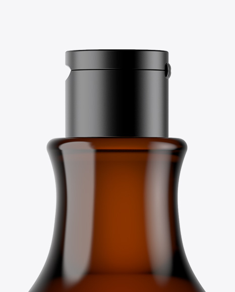 Amber Cosmetic Bottle Mockup