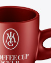 Matte Metallic Cup Mockup (High-Angle Shot)