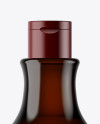 Dark Amber Cosmetic Bottle Mockup