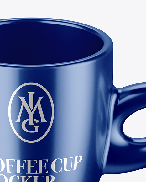 Metallic Cup Mockup (High-Angle Shot)