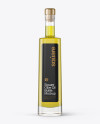 Clear Glass Olive Oil Bottle Mockup