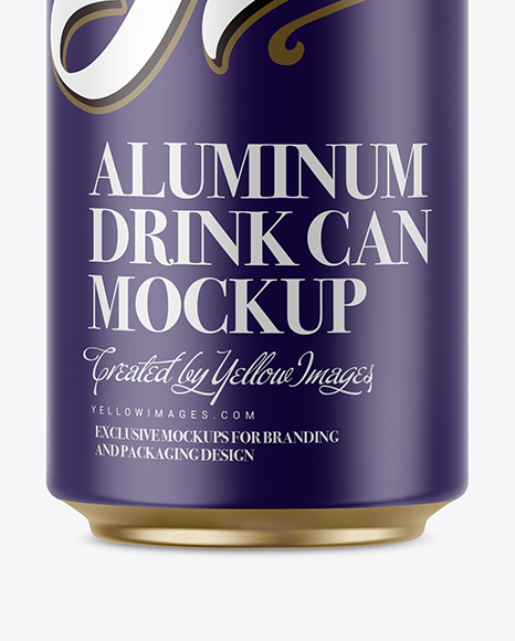 500ml Matte Aluminium Can Mockup