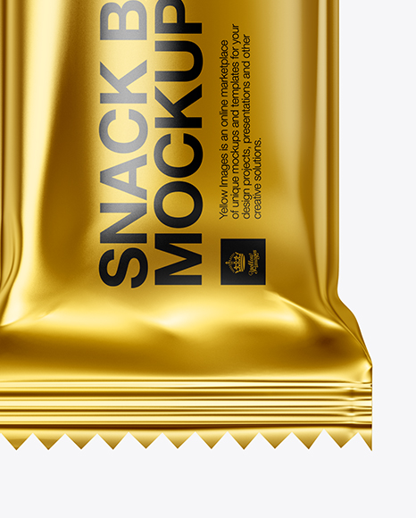 Metallic Snack Bar Mockup