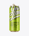 500ml Metallic Aluminium Can Mockup