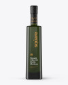 Green Glass Olive Oil Bottle Mockup