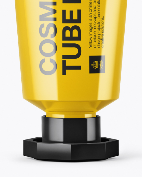 Glossy Cosmetic Tube Mockup