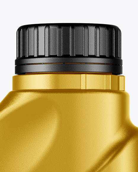 Metallic Motor Oil Bottle Mockup