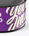 Matte Tin Can With Pull Tab Mockup