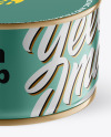 Metallic Tin Can With Pull Tab Mockup