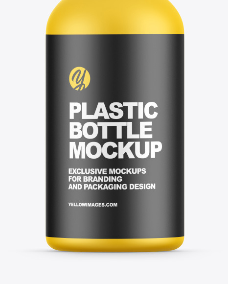 Plastic Bottle with Pump Mockup