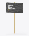 Street Sign Mockup