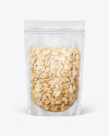 Frosted Plastic Pouch w/ Peanuts Mockup