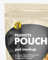 Clear Plastic Pouch w/ Peanuts Mockup