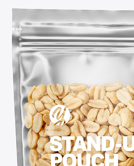 Clear Plastic Pouch w/ Peanuts Mockup