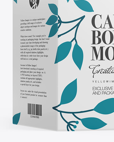 Glossy Candle W/ Glossy Box Mockup