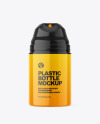 Glossy Plastic Bottle w/ Pump Mockup Glossy Plastic Bottle w/ Pump Mockup