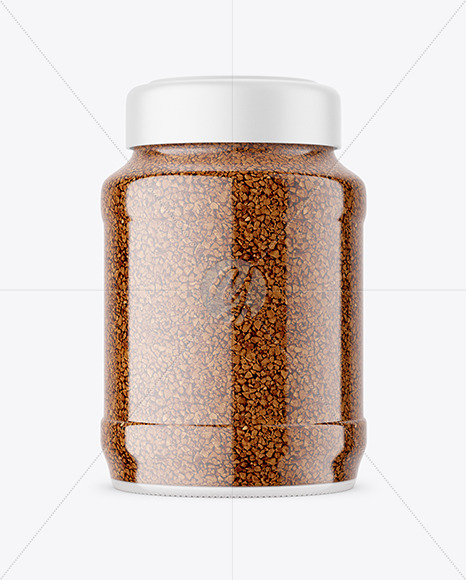 Instant Coffee Glass Jar Mockup