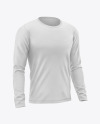 Men's T-Shirt Long Sleeve Mockup