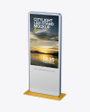 LED Citylight Metallic Stand Mockup