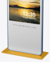 LED Citylight Metallic Stand Mockup