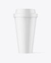 Matte Plastic Coffee Cup Mockup