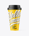 Matte Plastic Coffee Cup Mockup