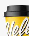 Matte Plastic Coffee Cup Mockup