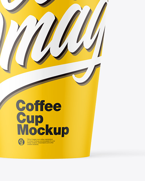 Matte Plastic Coffee Cup Mockup