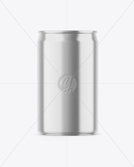 150ml Glossy Metallic Drink Can Mockup