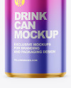 150ml Glossy Metallic Drink Can Mockup