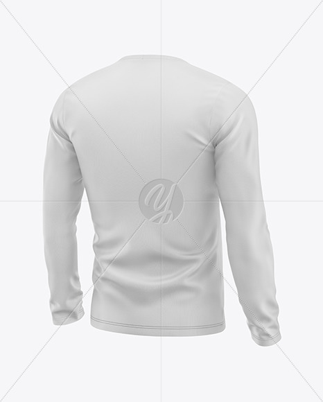 Men's T-Shirt Long Sleeve Mockup