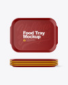 Food Tray Set Mockup