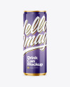 355ml Glossy Drink Can Mockup