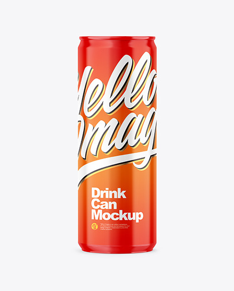 355ml Glossy Drink Can Mockup