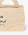 Kraft Paper Box w/ Handle Mockup