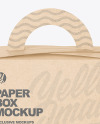 Kraft Paper Box w/ Handle Mockup