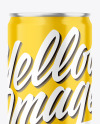 330ml Metallic Drink Can w/ Glossy Finish Mockup