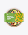 Paper Bowl With Vegan Salad Mockup