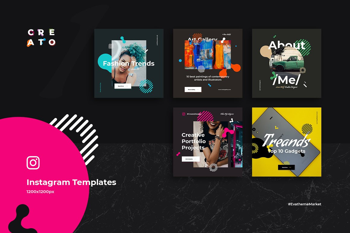 Creato Social Media Templates Creato Social Media Templates