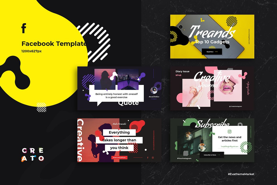 Creato Social Media Templates Creato Social Media Templates
